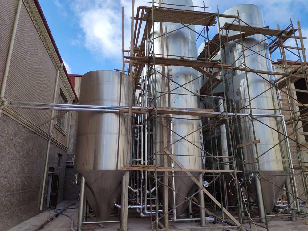 10000L Jacketed conical fermenter